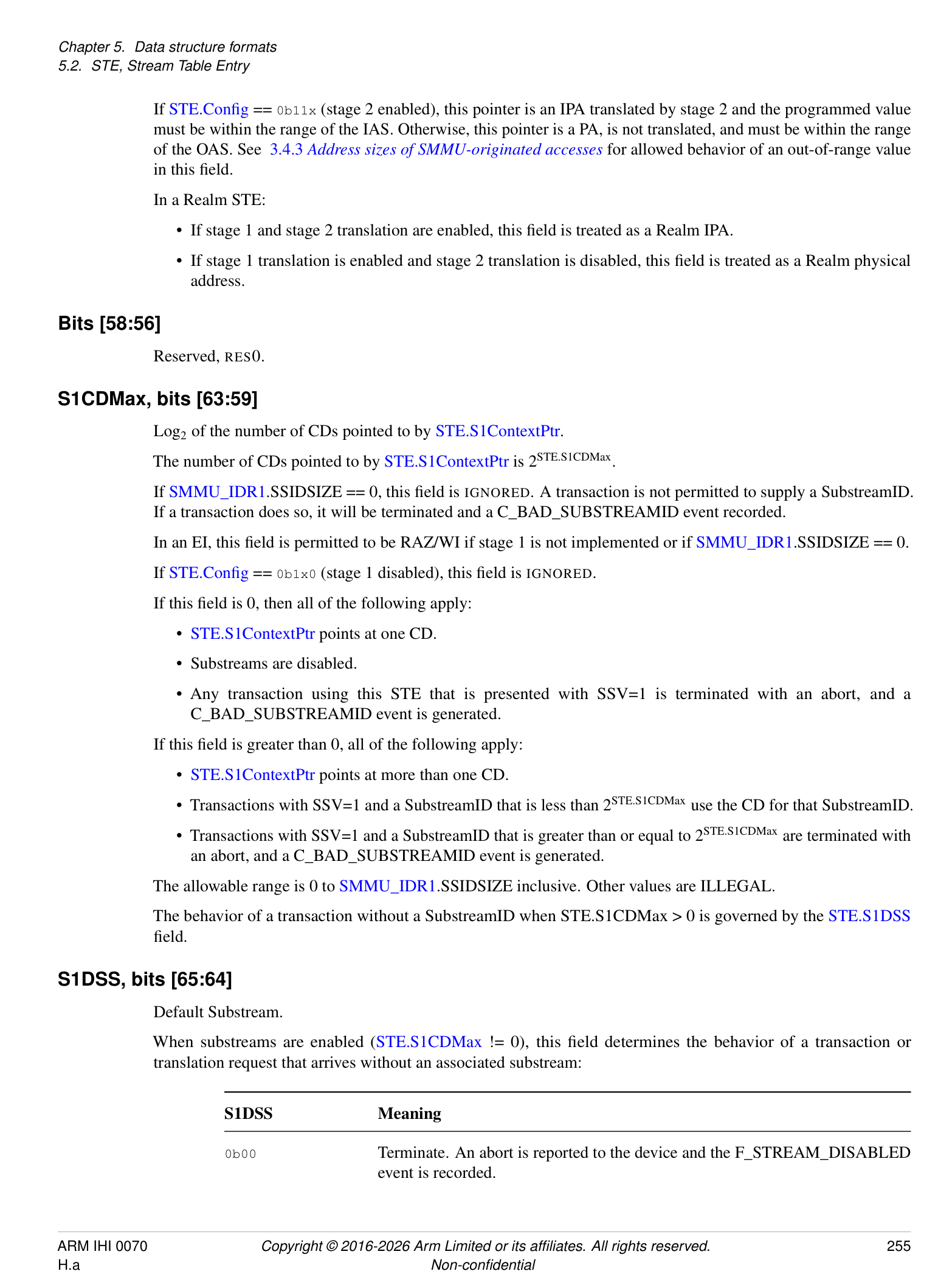 STE bit field (page 5)